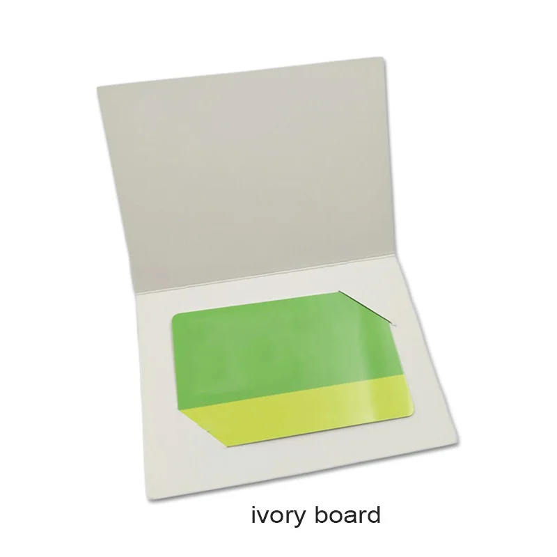 Business Card Credit Card Gift Card Packaging Lid and Base Rigid Paper Box with Sponge EVA Insert OMT Customize Logo Luxury Yiwu
