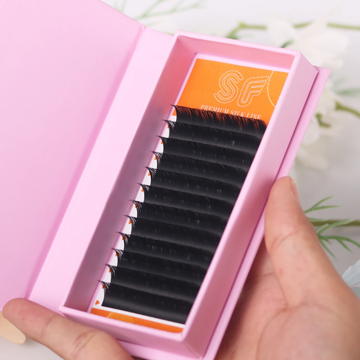 Шелковые объемные мягкие темные шелковые матовые ресницы для наращивания, поставщик, частная торговая марка, оптовая продажа кашемировых ресниц для наращивания