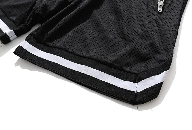 Men's Sports Training Shorts Polyester Running Fiess Gym Men Basketball Shorts403_voghion.com