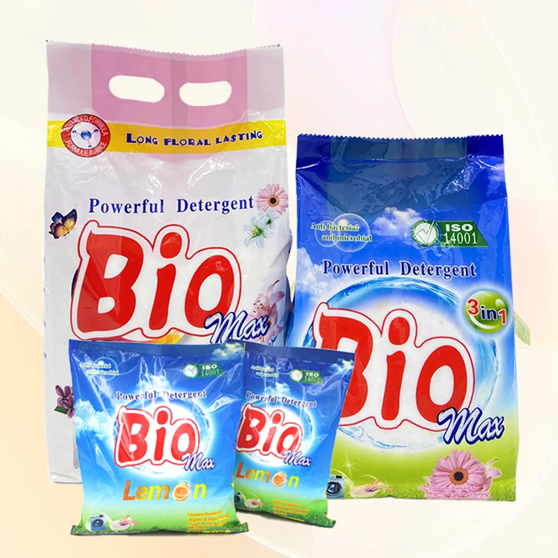 High Quality Strong Stain Washing Powder Detergent Soap Disposable for Apparel Lavender Lemon Jasmine Fragrances
