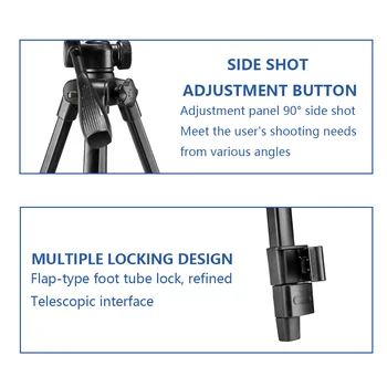 KALIOU A052 SLR Photography 3920 Multi Functional Retractable Flexible Tripod for Digital Camera Smartphone Stand detail image