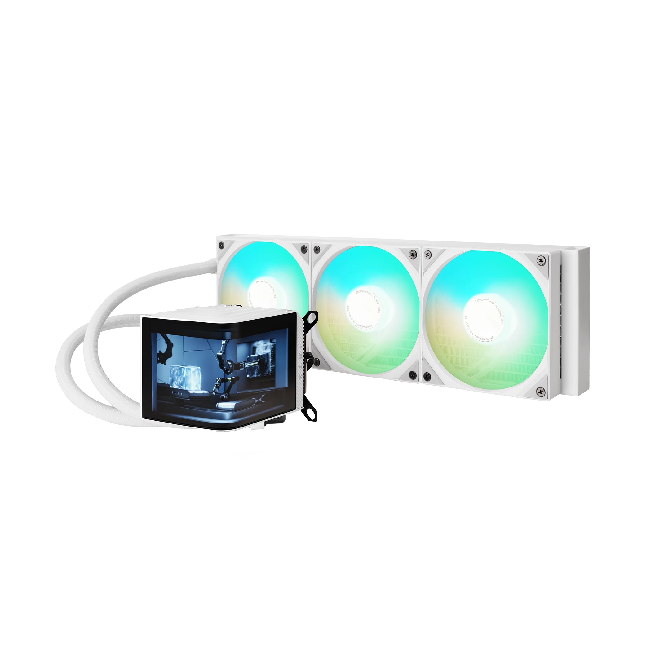 新入荷 TRYXZONE PANORAMA ARGB 360 ホワイト 水冷クーラー ゲーミング
