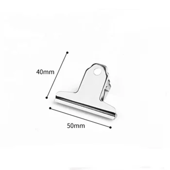 Convenient Daily Use Silver Metal Spring Clip for Students Paper Storage and Study Effective for Sealing Papers