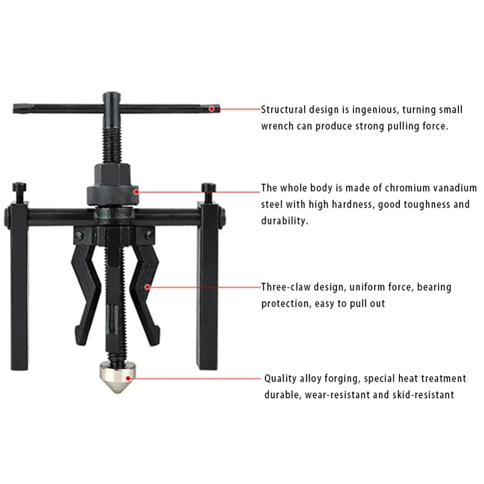 3爪轴承拉具齿轮提取器三爪齿轮拉具工具组汽车内轴承拉具修理工具 - Buy 3爪拉拔器,三爪轴承拉拔器,轴承拉拔器工具组 Product on ...