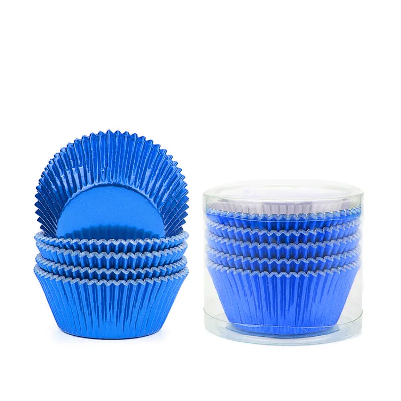 Shop Bulk Cupcake Liners: Blue Foil Wholesale Cupcake Liners – Sprinkle Bee  Sweet