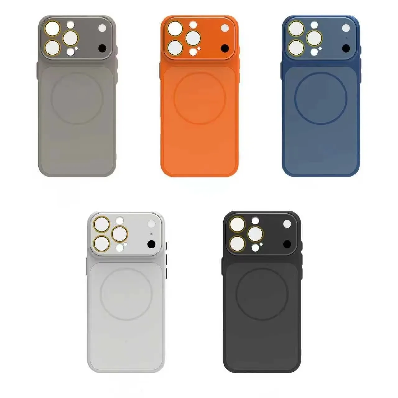 product laudtec slim original color glass phone case magnetic shockproof lens protection cover for iphone 17 air 16 15 pro max sjk1105-3