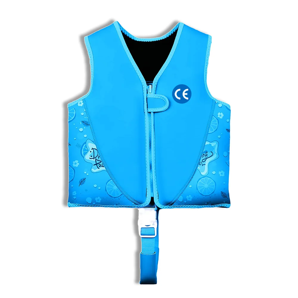 product custom logo kids swim vest neoprene float jacket life vest child swimming aid swimwear for learning pool toddler safety-14
