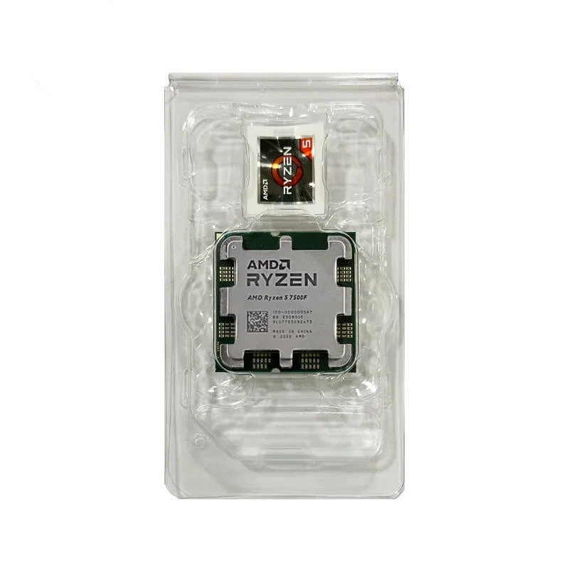 AMD Ryzen 5 7500F R5 7500F 3.7GHz 6-core 12-thread AM5 Zen 4 PC desktop CPU 5nm L3 = 32m CPU