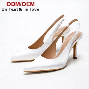 Custom Designer Luxury Shoes Women Fashionable Stain Heeled Sandals High Quality Pointed Toe Thin Heeled Sandals