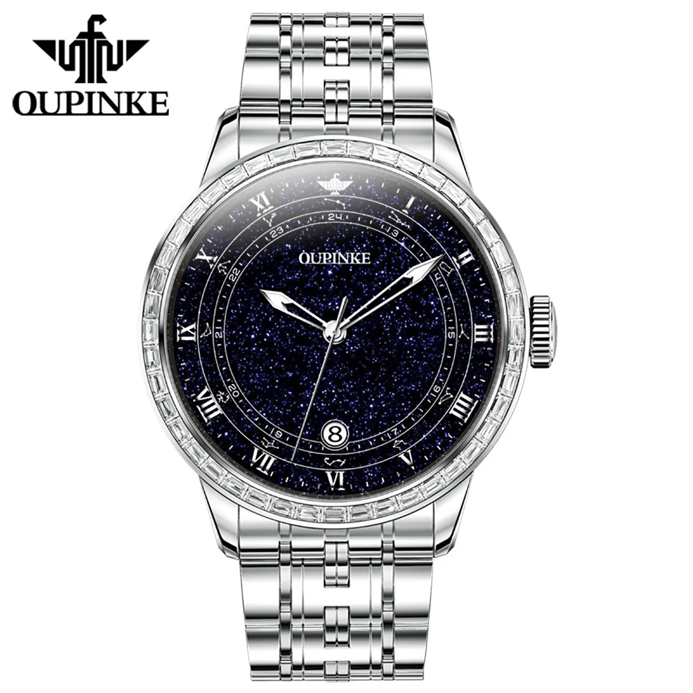 OUPINKE 3203 - Starry Diamonds Watch for Men - 5ATM Waterproof OUPINKE 3203 - Starry Diamonds Watch for Men - 5ATM Waterproof
