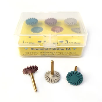 Dental Composite Resin Polishing Disc Kit Spiral Flex Tooth Polisher Burs