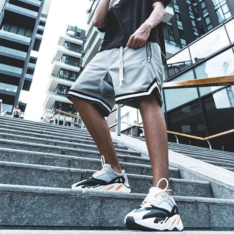Benutzerdefinierte männer Hohe Qualität Zipper Tasche Mesh Shorts Sommer Gym Sport Shorts Atmungsaktive Blank Mesh Shorts Für Männer836_voghion.com