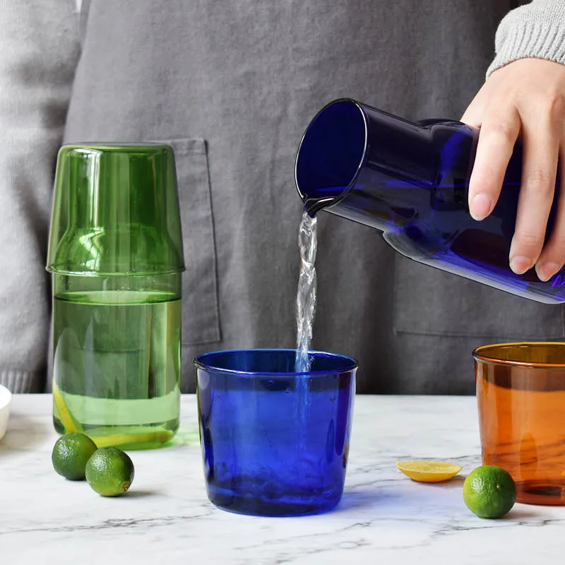 Colored Glass Drink cup for one person