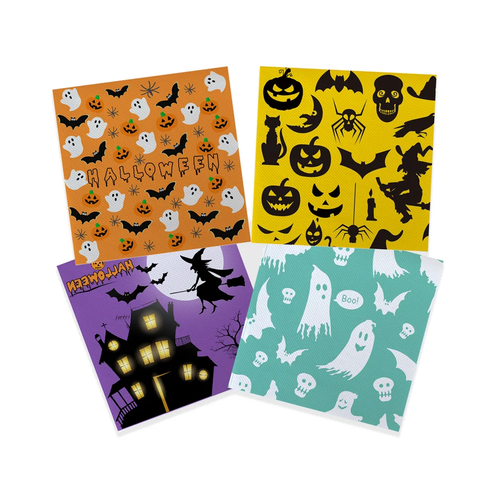 Пользовательские OEM ODM 20 шт. в коробке 2-3 слоя декоративные цветные печатные бумажные салфетки сложенные Коктейльные салфетки