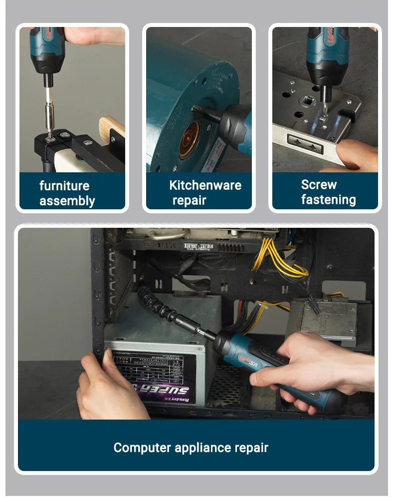Adjustable Cordless Screwdriver - Precise Torque Control