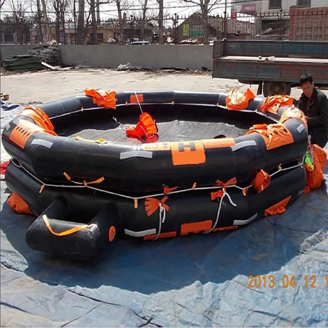 SOLAS LSA Standard Open Reversible Inflatable Life Raft for 50 Person, 65 Persons