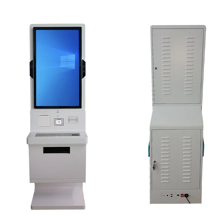 Cheap Custom Function 32 Inch A4 Printing Patient Checkin ID Card Reader Cash Self Service Kiosk for Hospital