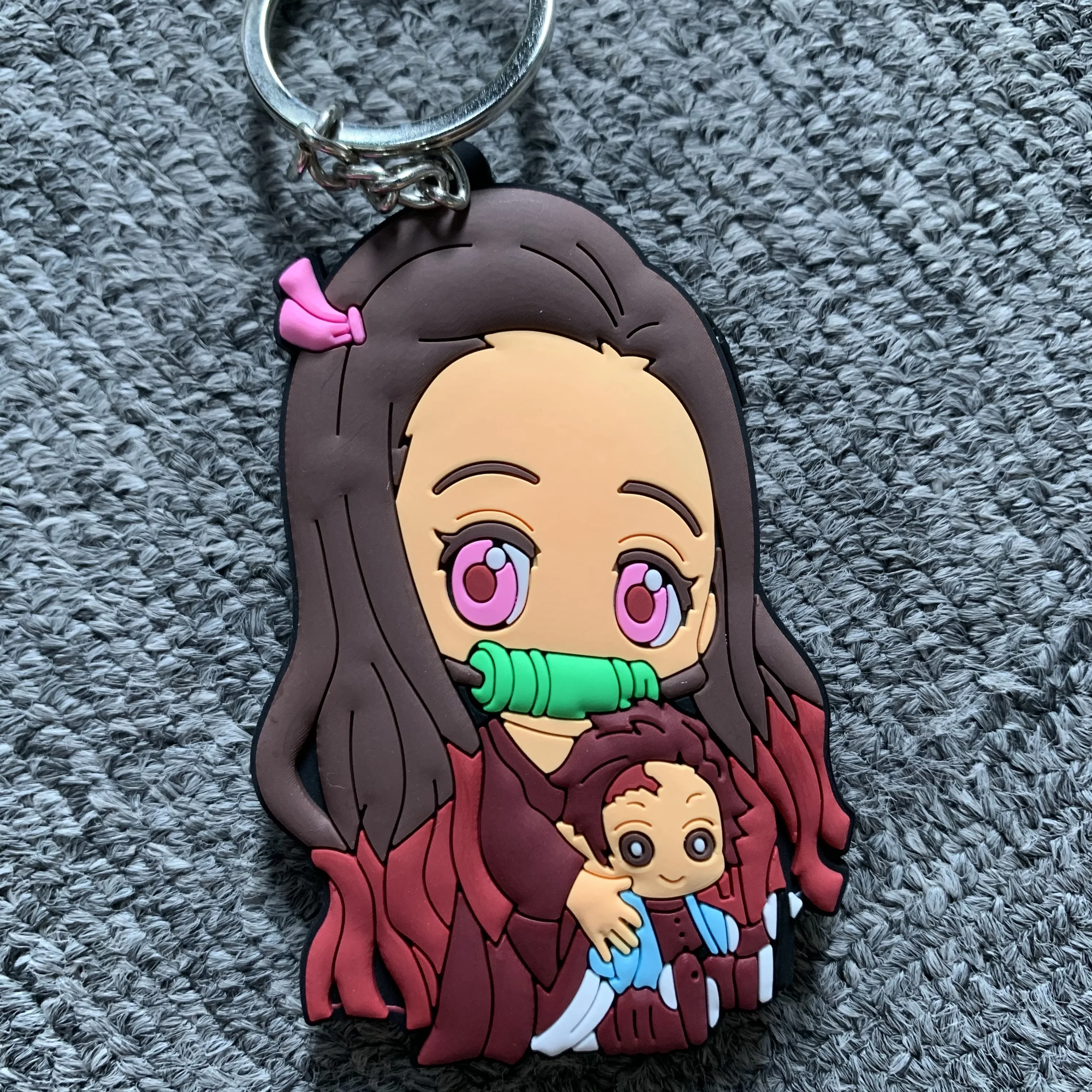 Custom 2d Soft Pvc Keychain Anime Soft Rubber Keychains Silicone Keyring Rubber 3d Customized 