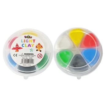 Popular item NON TOXIC safety 6 colors each 6g light clay bouncing putty bouncing clay