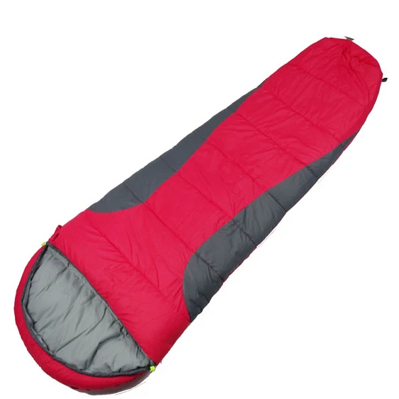 Легкий спальный мешок для кемпинга, 3 сезона, для походов, для теплой и холодной погоды