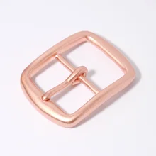 Carosung Wholesale Belt Accessories Solid Brass Rose Gold Pin Belt Buckle 40MM