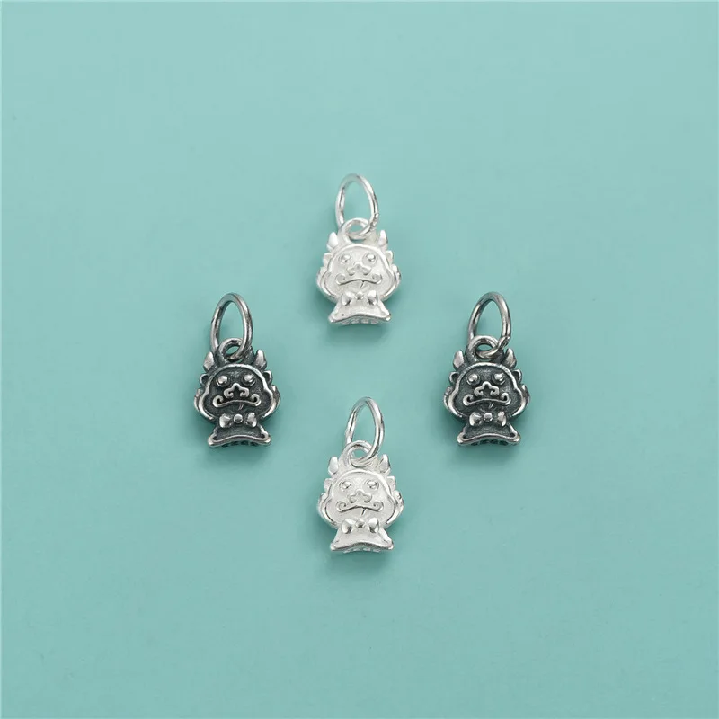 Wholesale Cute 925 Sterling Silver Dragon Baby Charm Pendant for