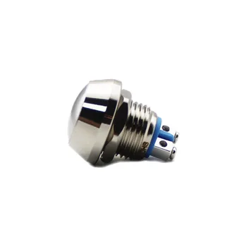 YUMOWELL ABS12S-Q1 12mm Momentary 220VAC Stainless Steel Ball Head Push Button