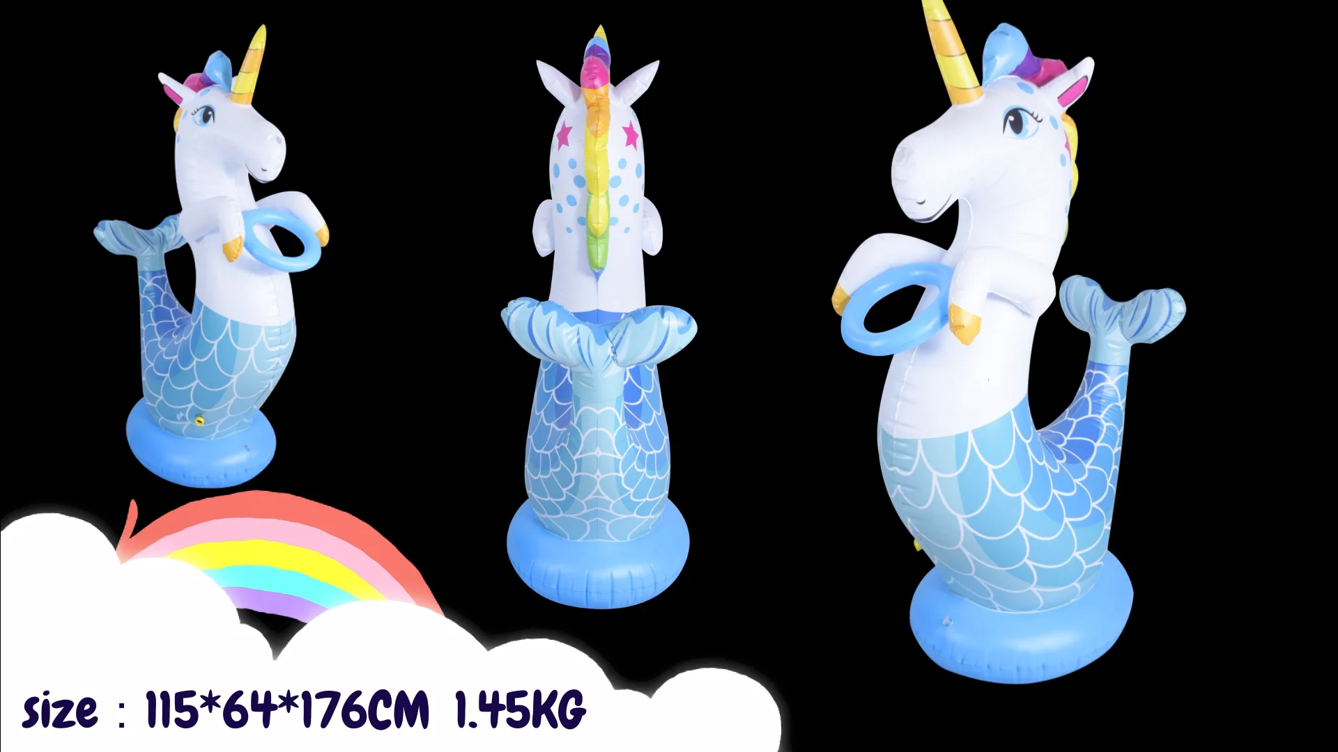 New Inflatable Unicorn Sprinkler Fun Summer Toy