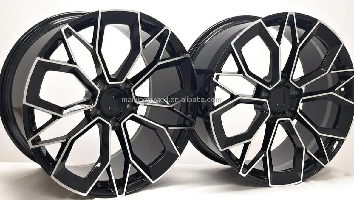 Mn Forged Exclusive Porsche Taycan Custom Aftermarket Alloy Black White ...