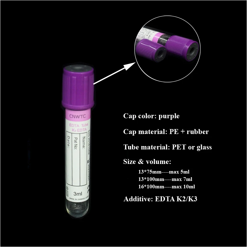 Plasma 13x75 Edta Tube Vacuum Tube For Blood Sampling Buy Plasma