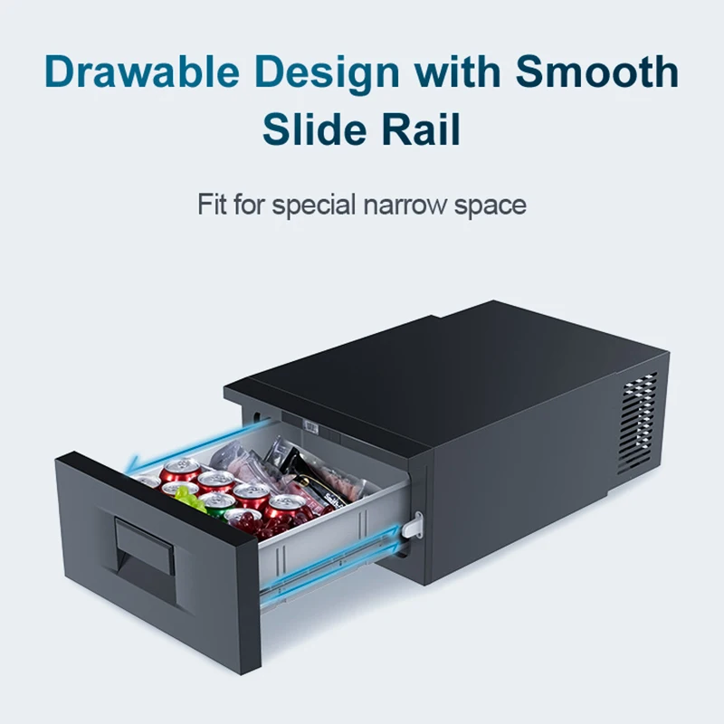 Factory All Size 23L 12v 24c Dc Compressor caravan Rv Built in Refrigerator Drawer Fridge Car Refrigerators