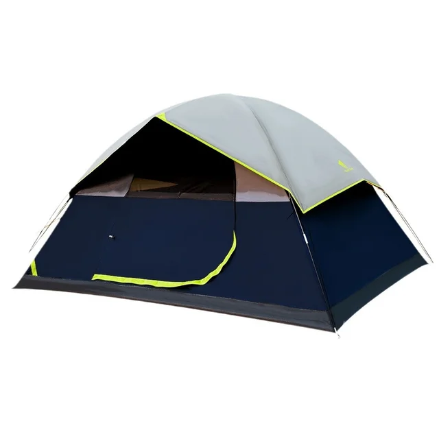 Wholesale Portable Double-Layer Vinyl Family Tent Rainproof Sunproof One Bedroom Oxford Dome Fiberglass for Summer Outdoor