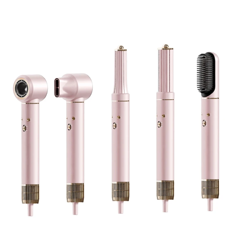 6 in 1 Styler Hair Dryer One Step Hair Dryer Professional Hair Straightener Curler Styling Tools Hot Air Brush