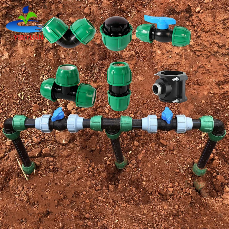 Agricultural Water Pipe Hdpe Fittings Connectors Drip Irrigation Kit