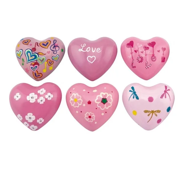 High Quality Metal Heart With Sound Handpainted  Chinese Style Customized Design Colorful Heart