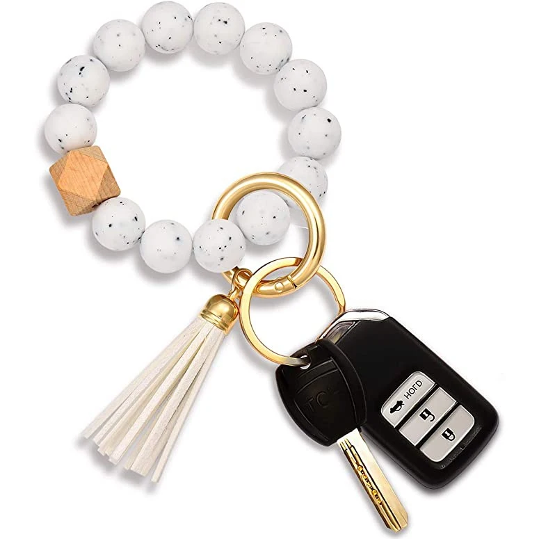 Monogram Faux Leather Tassel Keychain (Blank) – Saltwater and Sunshine  Boutique