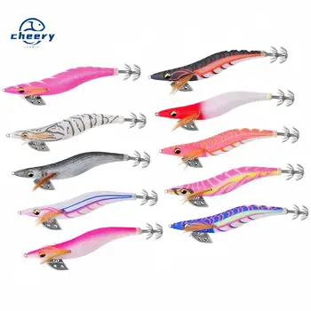 CHEERY 15CM 26G Luminous Plastic Shrimp Squid Hook for Carp Bottom Fishing Deep Water Lead Headband Ring Bead – Hooks – view 2