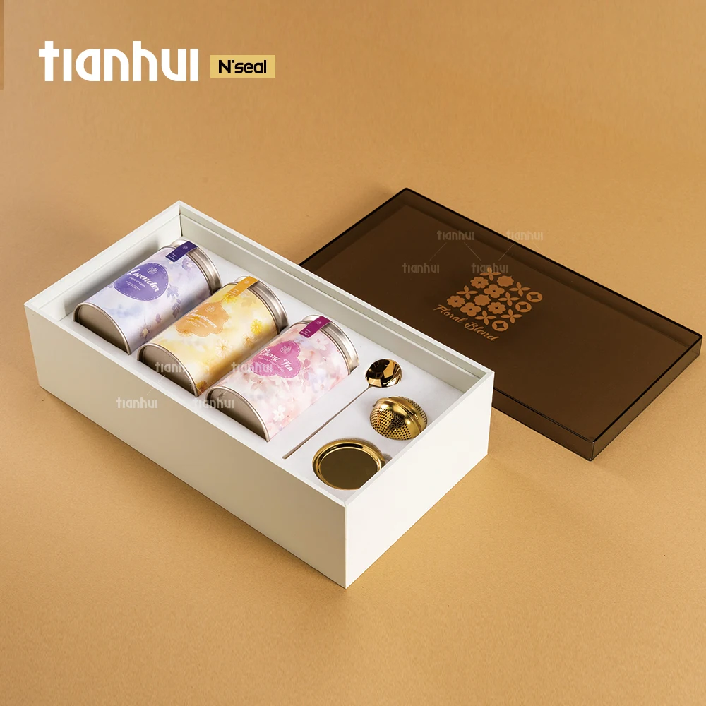 صندوق هدايا بشفافية علوية من الأكريليك الشفاف - مثالي لتقديم الشاي والقهوة والهدايا الموسمية