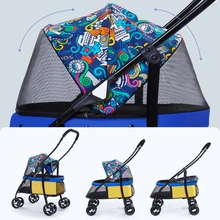 2025 Popular Customized Lightweight Pet Strollers Small Dogs Ibiyaya Pet Stroller With Wheels