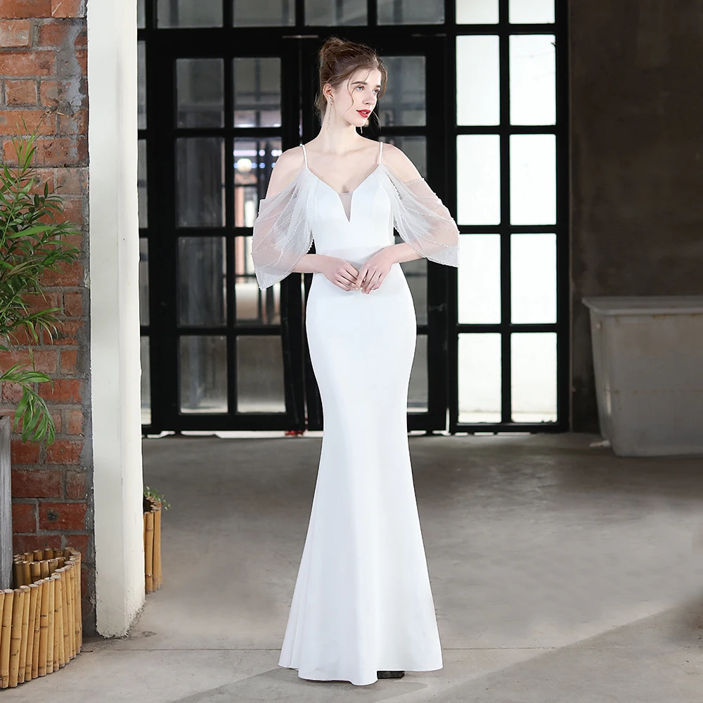chinese dress ladies Casual Linen Beach Suit Wedding Groom Classic Prom Dress Men Party Wear with 2 Pieces