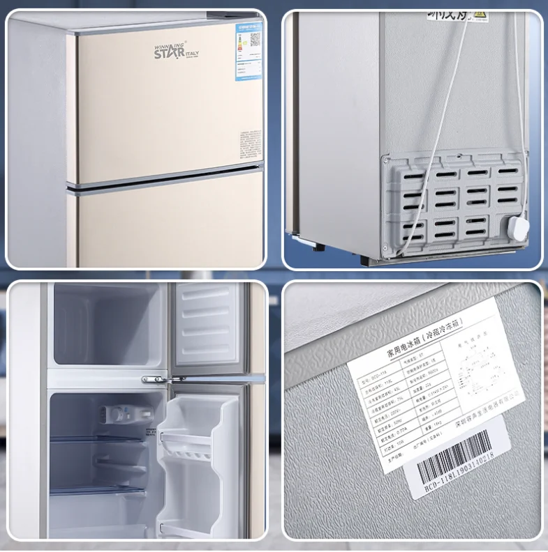 Household Full Capacity 60l Small Clean Flavor Refrigeration Refrigeration Double Door