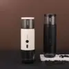Portable heated espresso machine
