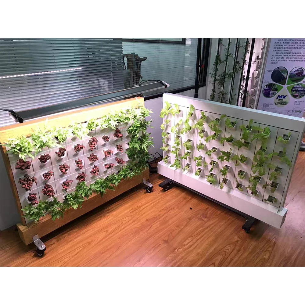Aeroponic Mini Farm Wall Hanging Planter Glass Hydrophonic Vase Plant  Vertical Farming Hydroponics System