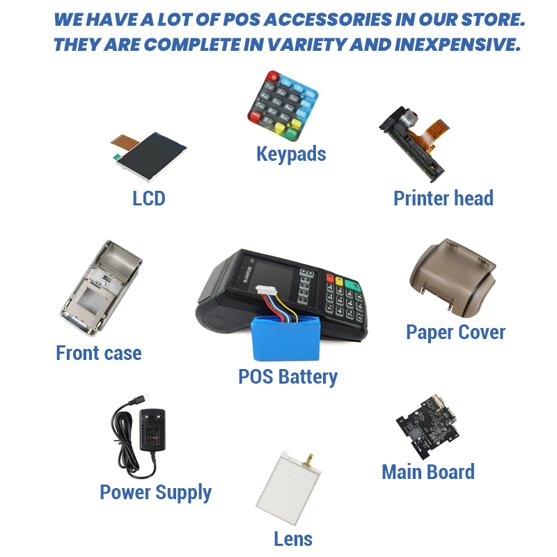 Pos Terminal  Lithium Ion Batteries Replacement  Rechargeable 7.2v  2600mAh  Li Ion Battery Verifone X990