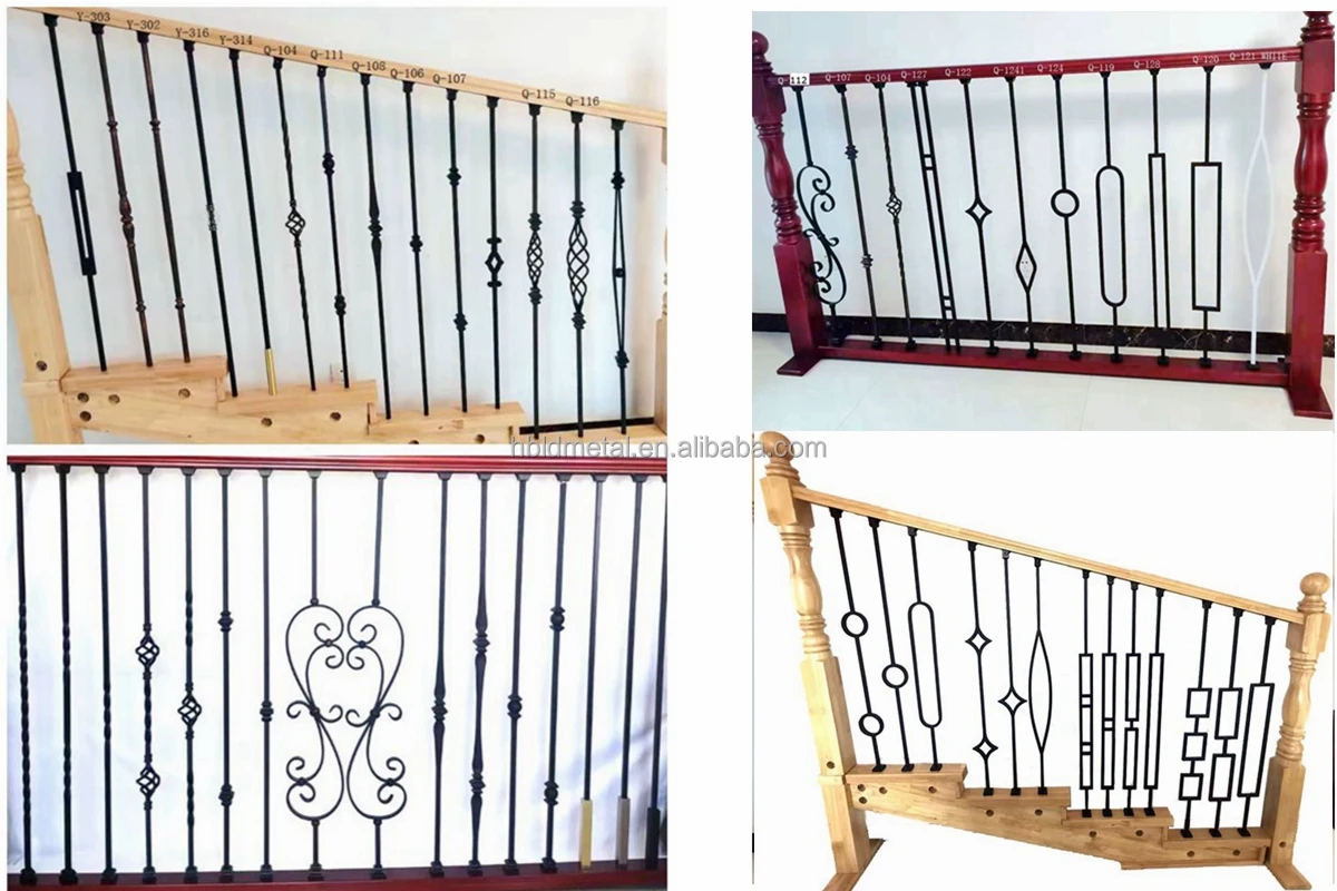 LD Metal Modern Wrought Iron Staircase Spindles with Rectangle for ...