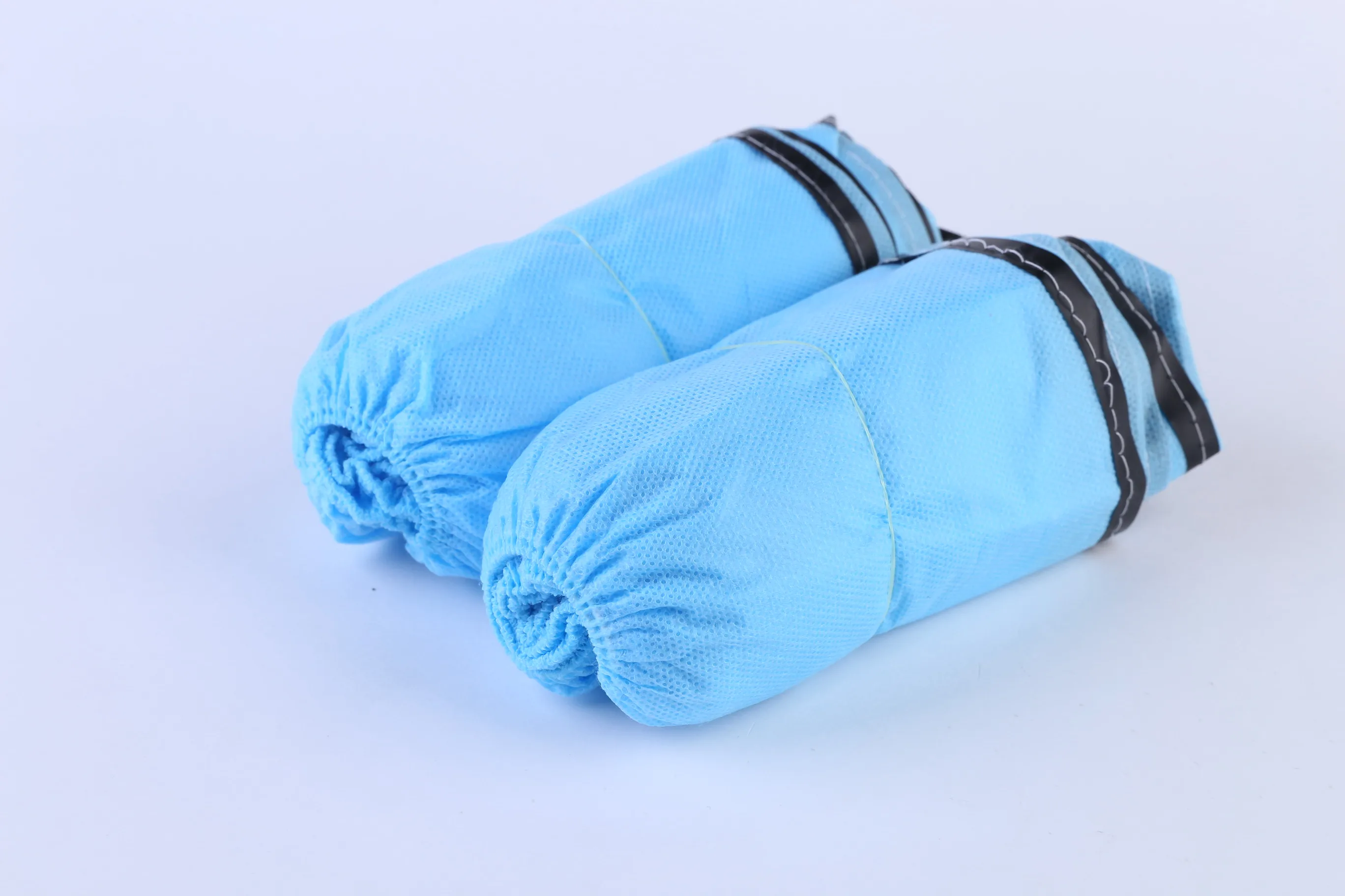 
Cleanroom ESD безопасный одноразовый нетканый Противоскользящий чехол для обуви синего цвета 
