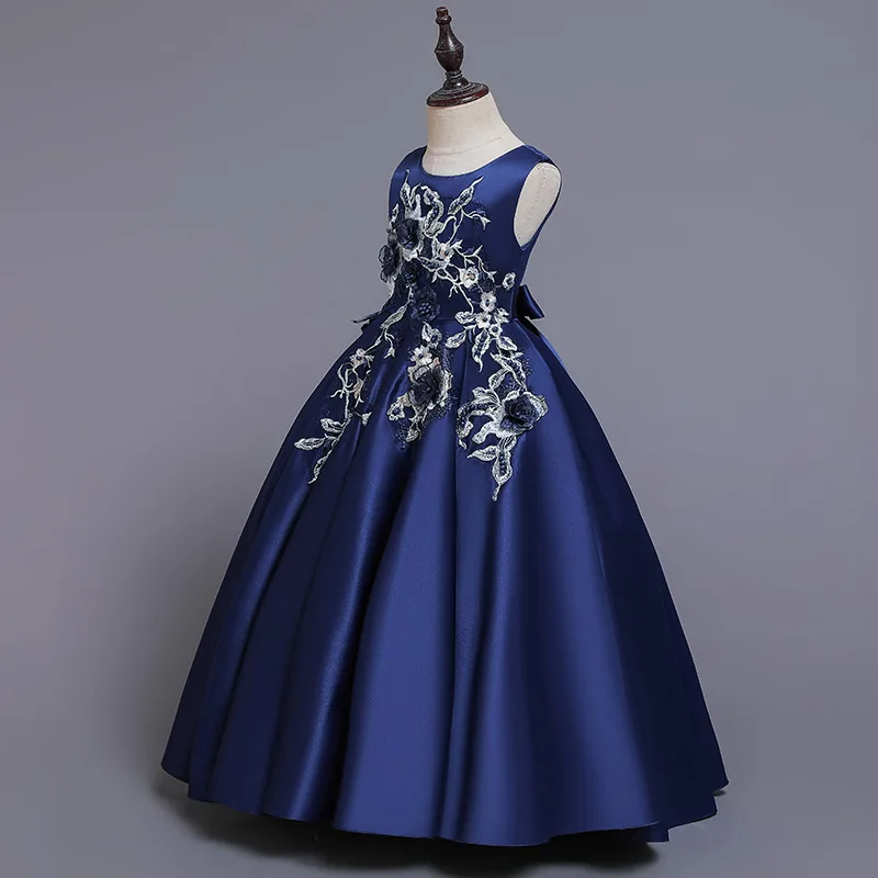 Shop Our Top Sale Lace Satin Sleeveless Flower Girls Dresses