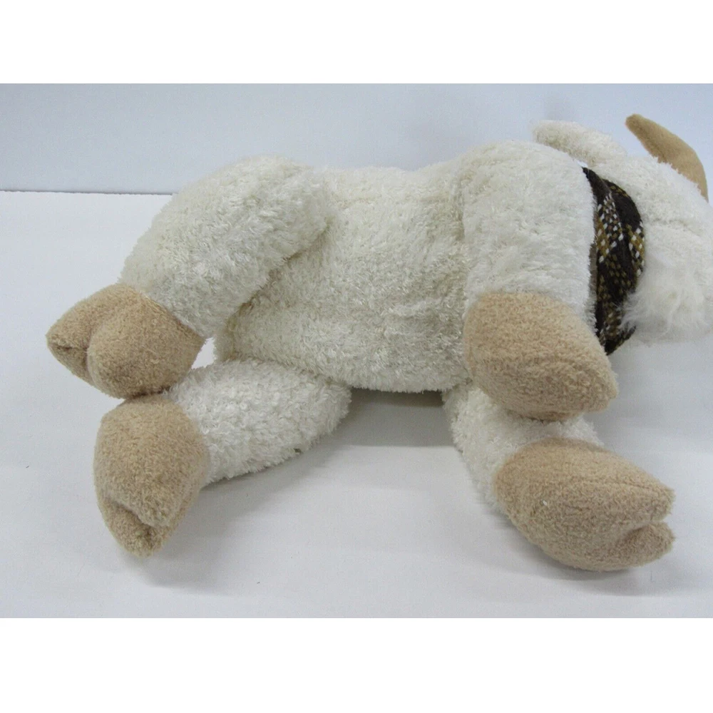 A195 Wholesale Plush White Mountain Billy Goat Ram Stuffed Animal Plush Toy CPC ASTM Customized Fuzzy Toy Long Ear Goat Plush