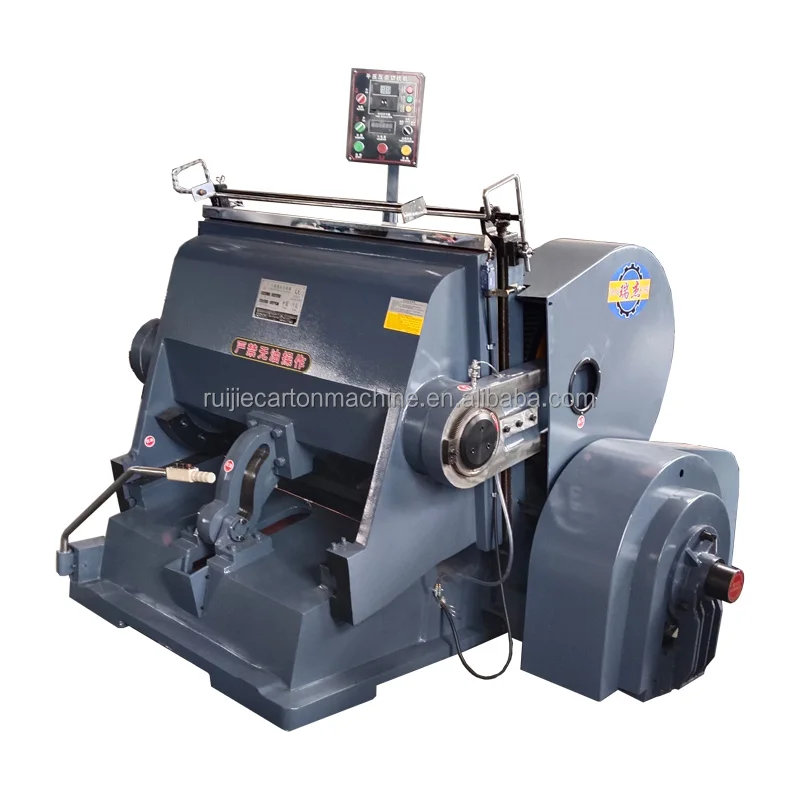 Factory Semi Automatic Pet Film pp Pvc Rigid Sheet Craft Paper Plastic Box Ml1300 Steel Rule Creasing Die Cutting Press Machine