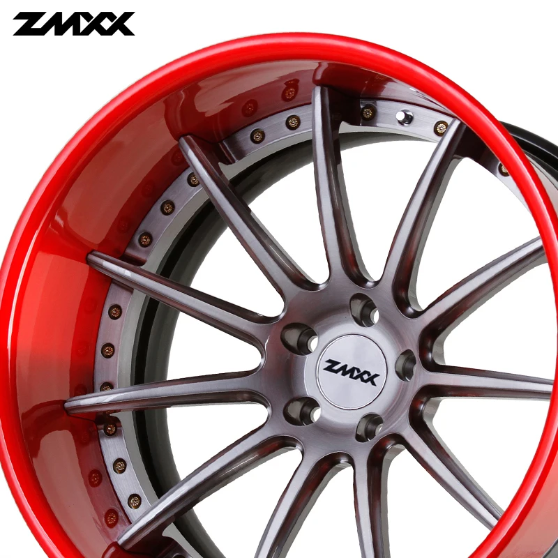 ZXMM 2ピースカスタム鍛造ホイール18 19 20 21 22 23 24 26 28インチ